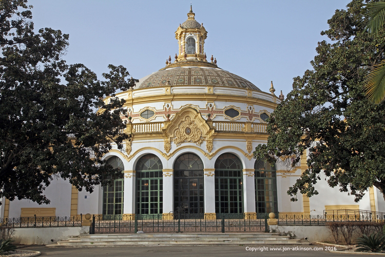 neo baroque dome of Seville theatre